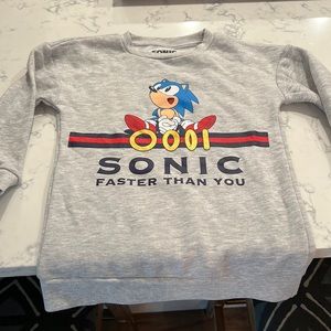 Sonic gray sweatshirt